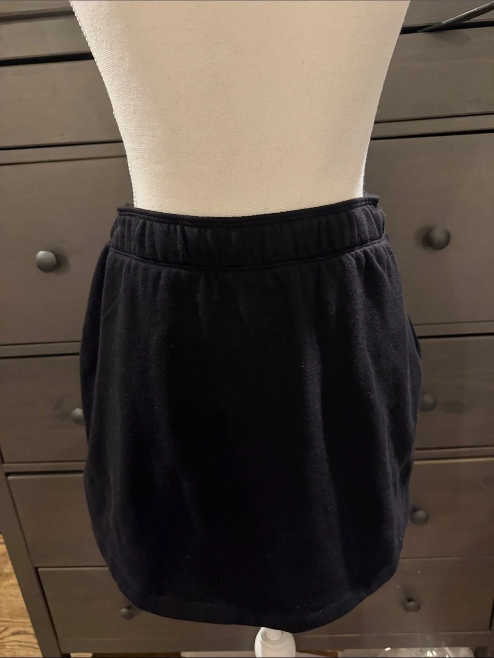 PINK Victoria's Secret Black Drawstring Skort